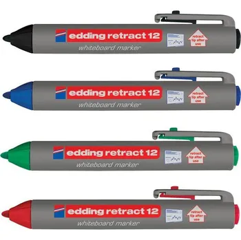 Značkovač Edding Retract 12-stíratelný - modrá