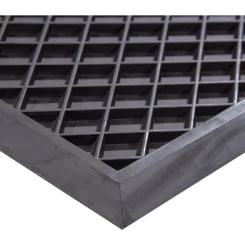 Rohožka Gumová venkovní vstupní rohož FLOMA Simple - 39 x 67 x 1 cm, 80885632