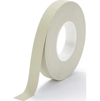 Výstražná páska Béžová plastová voděodolná protiskluzová páska FLOMA Aqua-Safe - 18,3 x 2,5 cm tloušťka 0,, 80081118
