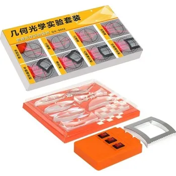 Sada optických čoček pro experimenty s geometrickou optikou Konvexní a konkávní čočka Výuková pomůcka Fyzika Věda pro děti