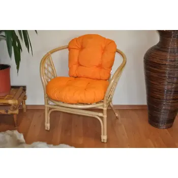 Křeslo Ratanové křeslo Bahama, medové oranžový melír - SLEVA 3% s kodem radost25