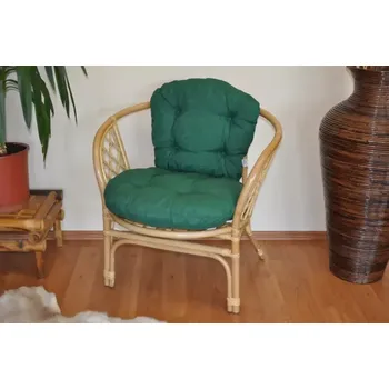 Křeslo Ratanové křeslo Bahama, medové zelený melír - SLEVA 3% s kodem radost25