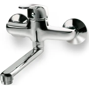 Vodovodní baterie Baterie umyvadlová nástěnná, chrom, rovné ramínko 20cm, rozteč 100mm, OPERA - vystavené zboží