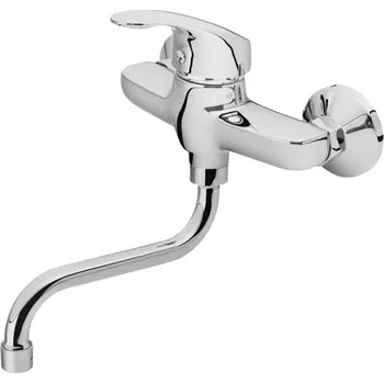 Vodovodní baterie Baterie umyvadlová nástěnná, chrom, kulaté ramínko 20cm, rozteč 100mm, OPERA - vystavené zboží