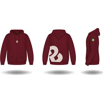 Pánská mikina Mikina s kapucí BEAL Hoodie Barva: burgundy, Velikost: XXL, Kód produktu: BSW.XXL.BU