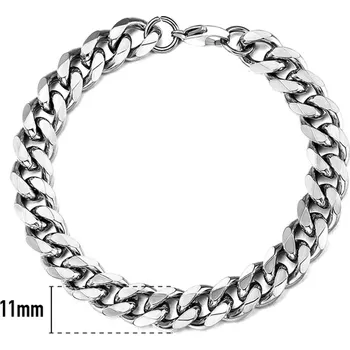 Náramek Daniel Dawson Pánský ocelový náramek Daniel 11 mm - chirurgická ocel NR1188-BR-755S/18 Stříbrná 18 cm 11 mm