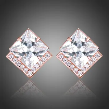 Náušnice Victoria Filippi Náušnice Swarovski Elements Cristala E0316 Bílá/čirá