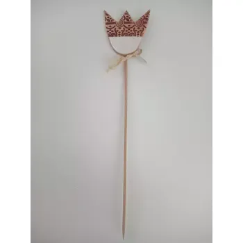 Květináč DANETA - chráněná dílna Keramický zápich tulipán bílý