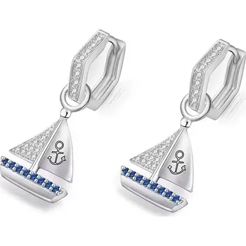 Náušnice GRACE Silver Jewellery Stříbrné náušnice Plachetnice - stříbro 925/1000 E-KLTE143/300 Stříbrná