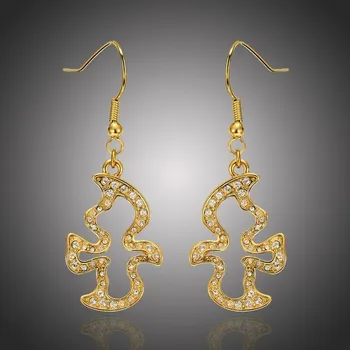 Náušnice Éternelle Náušnice Swarovski Elements Innocenti - hrdličky E1153 Zlatá