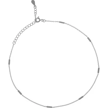 Náramek Argento 91779 Stříbrný náramek na nohu - s hladkými válečky, délka 22 až 26 cm