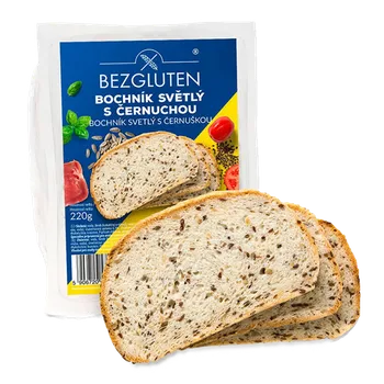 Trvanlivě pečivo Bezgluten Chléb bílý s Černuchou 220 g