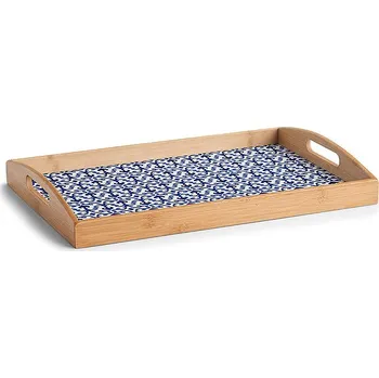 ZELLER Servárovací podnos motiv Maroko, bambus 44 × 30 × 5,5 cm