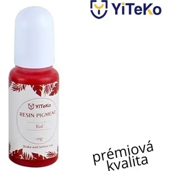 Křišťálová barva do pryskyřice YiTeKo Red 02 10ml
