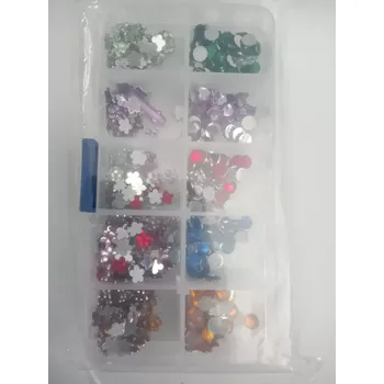 Dětské navlékací korálky Vyrobeno v PCR Sada dekoračních kamínků v boxu