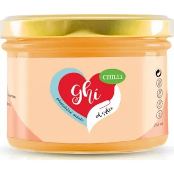 Rostlinný olej Ghí od srdce Ghí přepuštěné máslo "Chilli" 235ml 235 ml