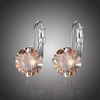 Náušnice Sisi Jewelry Náušnice Swarovski Elements Megan Champagne E1891-KSE00044(7) Champagne