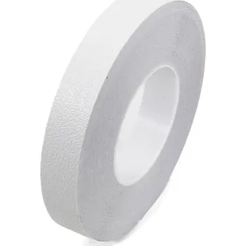 Výstražná páska Bílá plastová voděodolná protiskluzová páska FLOMA Aqua-Safe - 18,3 x 2,5 cm tloušťka 0,7 , 80081137