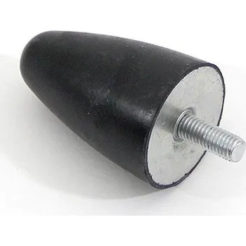 Černý gumový doraz tvaru kužele se šroubem FLOMA - 5 x 5,8 cm, 87651184