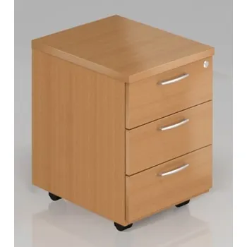 Zásuvkový kontejner Kontejner Visio 3 zásuvkový 43 x 52 cm - Buk