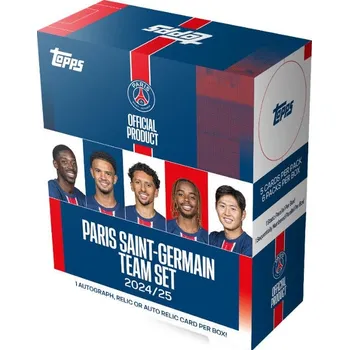 Sběratelská karetní hra 2024/25 Topps Paris Saint-Germain Team Set Box
