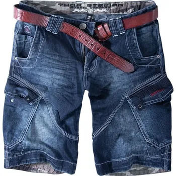 Pánské kraťasy Thor Steinar Cargojeansshort Rydal modré