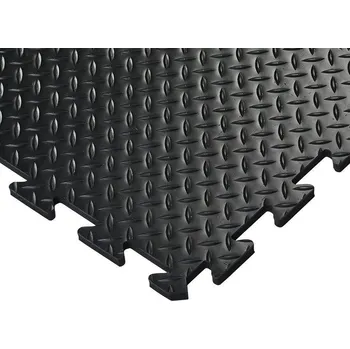 Černá gumová protiúnavová průmyslová dlažba (střed) - 50 x 50 x 1,5 cm, 84872085