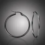 Victoria Filippi Stainless Steel Ocelové náušnice Noema Black - kruhy, chirurgická ocel, průměr 6 cm E18110-4/4 Černá 6 cm