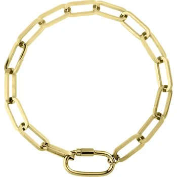 Náramek Manoki Ocelový náramek Juliana Gold, chirurgická ocel BA916G Zlatá 18 cm