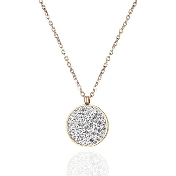 Náhrdelník Victoria Filippi Stainless Steel Ocelový náhrdelník se zirkony Melissa Gold - chirurgická ocel NHN18050-2/46 Bílá/čirá 40 cm + 5 cm (prodloužení)