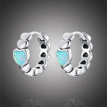 Náušnice GRACE Silver Jewellery Stříbrné náušnice s duhovým opálem Viviana, stříbro 925/1000 E-SCE1137/14 Stříbrná