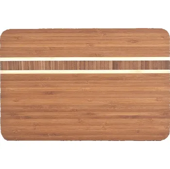 Kuchyňské prkénko ZELLER Prkénko krájecí designové bambus dvoubarevné 30 × 20 × 1,6 cm