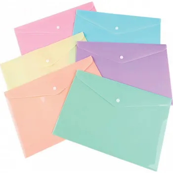 Obálka Psaníčko PP, C5, mix pastelových barev - růžová