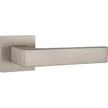 Dveřní kování MP KOVÁNÍ TI - SQUARE - HR 4275Q 5S Provedení: KL/KL. na rozetách (bez spodní rozety), Povrch: NP - nikl perla