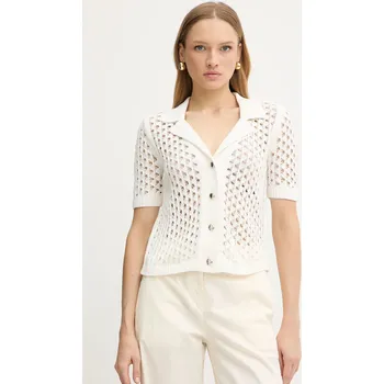 Dámský svetr Bavlněný kardigan Morgan MLOU béžová 01X, vel. L