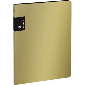 Pořadač Metallic se 4 kroužkovou mechanikou - zlatá