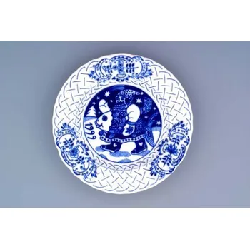 Talíř Cibulák Talíř Výroční 1999 reliéfní závěsný 18cm Originál Český porcelán Dubí