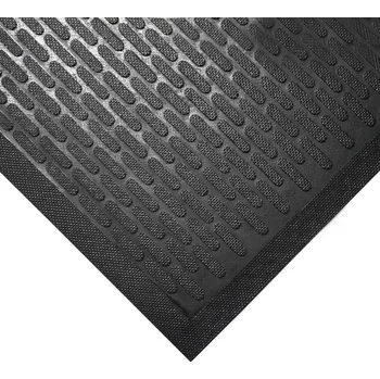 Rohožka Černá gumová protiskluzová průmyslová rohož - 175 x 115 x 0,6 cm, 80000548