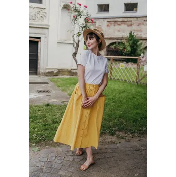Dámská sukně Žlutá sukně Lina Velikost: S