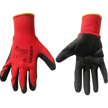 Pracovní rukavice Ochranné latexové rukavice GEKO červené vel. 9