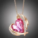 Éternelle Náhrdelník Swarovski Elements Amorita Pink Gold NH1269-SN6000A(15) Růžová 45 cm + 5 cm (prodloužení)