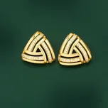 JAY Stříbrné náušnice Liliane - stříbro 925/1000 JAY-0046-SXDR967 Zlatá