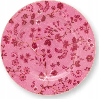 Talíř Dezertní talířek Jolie Flowers Pink PiP Studio, 17 cm