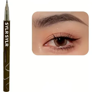 Tužka na obočí Ultra jemná voděodolná tužka na obočí 0,008 mm Dlouhotrvající make-up Odolná proti potu a rozmazání 12,5 x 0,8 cm Vysoce pigmentovaná přesná tužka šedá