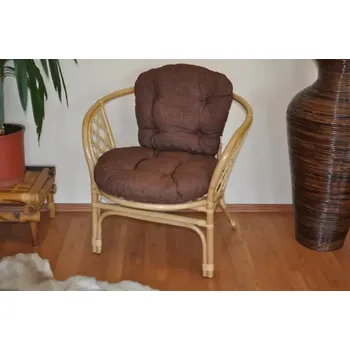 Křeslo Ratanové křeslo Bahama, medové hnědý melír - SLEVA 3% s kodem radost25