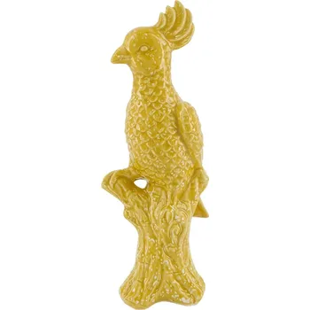 Dekorativní figurka 14,5 x 14,5 x 36,5 cm žlutá barva 120306 11X