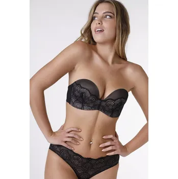 Podprsenka Dámská push-up podprsenka WB000BHO Černá - Wonderbra 85B