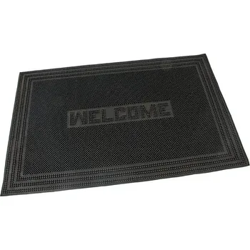 Rohožka Gumová vstupní kartáčová rohož Welcome - Rectangle - 60 x 40 x 0,7 cm, 70080108