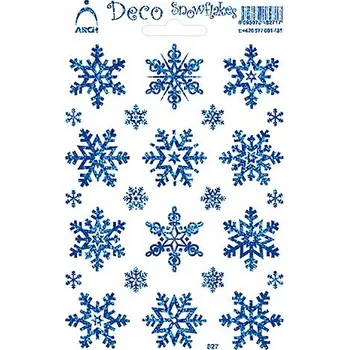 samolepka Samolepky vločky modré 827-BG