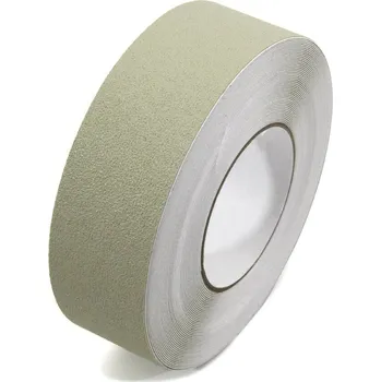 Výstražná páska Béžová plastová voděodolná protiskluzová páska FLOMA Aqua-Safe - 18,3 x 5 cm tloušťka 0,7 , 80081119